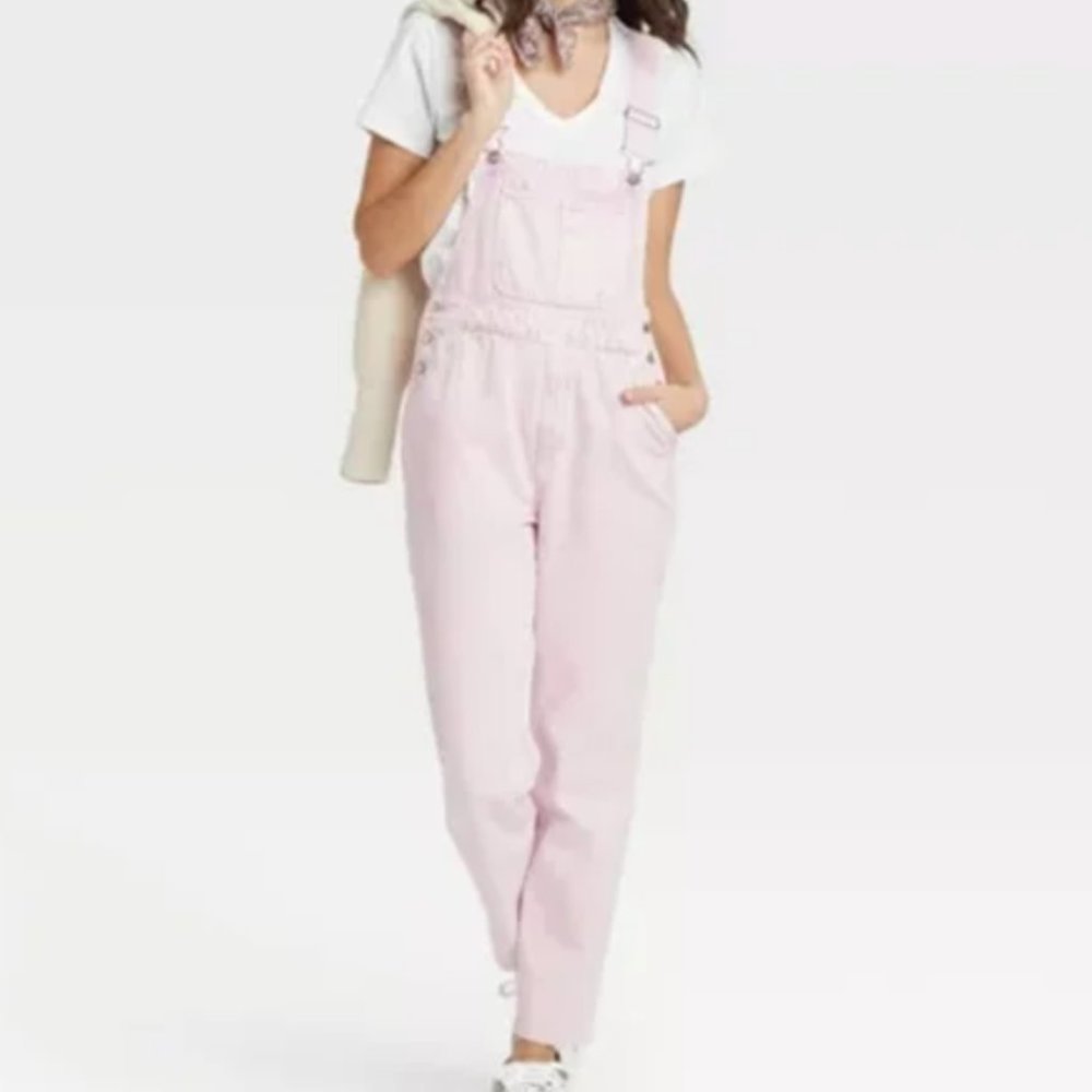 Universal Thread Pink Tie-Dye Overalls